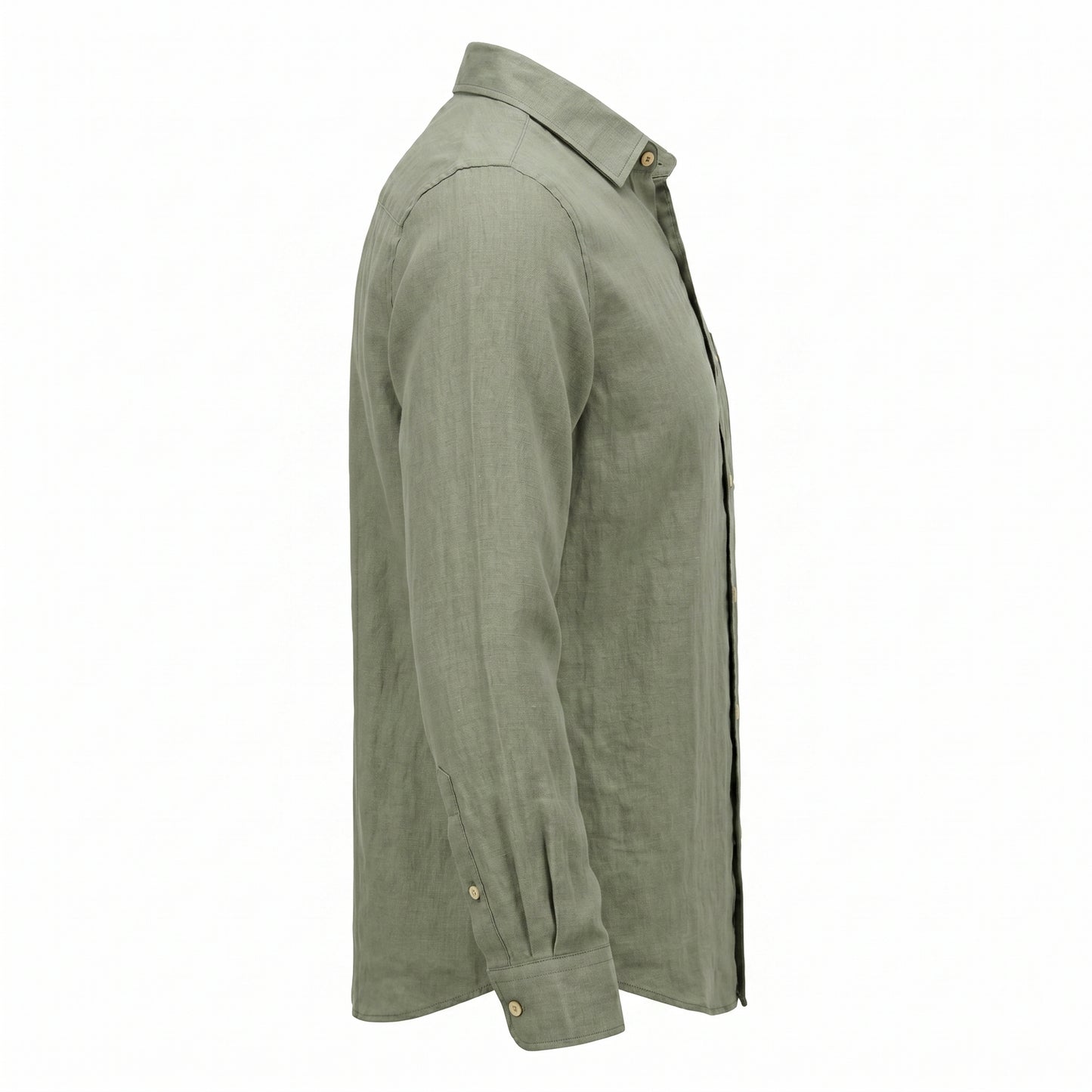 Glork Medium Linen Casual Shirt, Sage